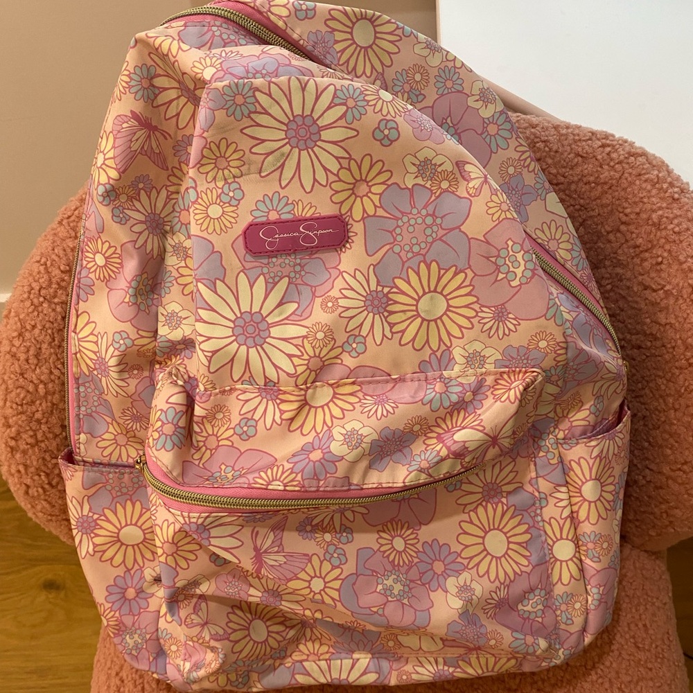 Jessica Simpson floral backpack& lunchbox combo